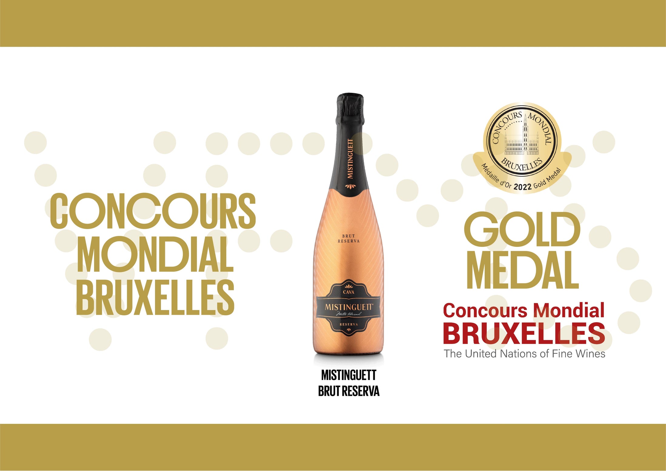 Una medalla de oro para Mistinguett Brut Reserva