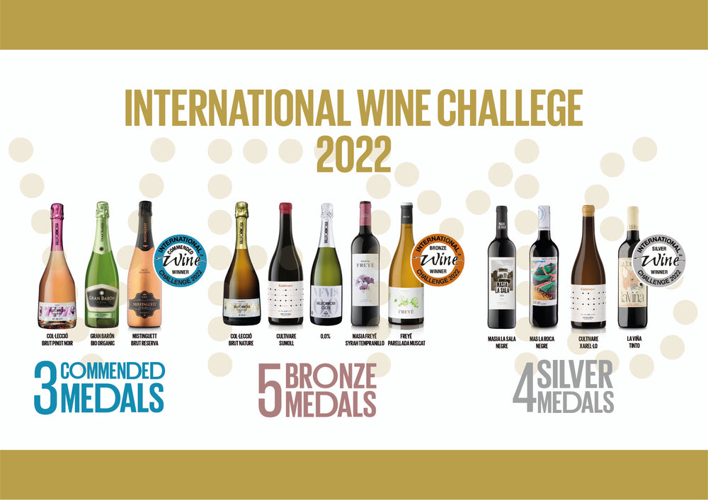 Vallformosa's medals at the International Wine Challenge 2022