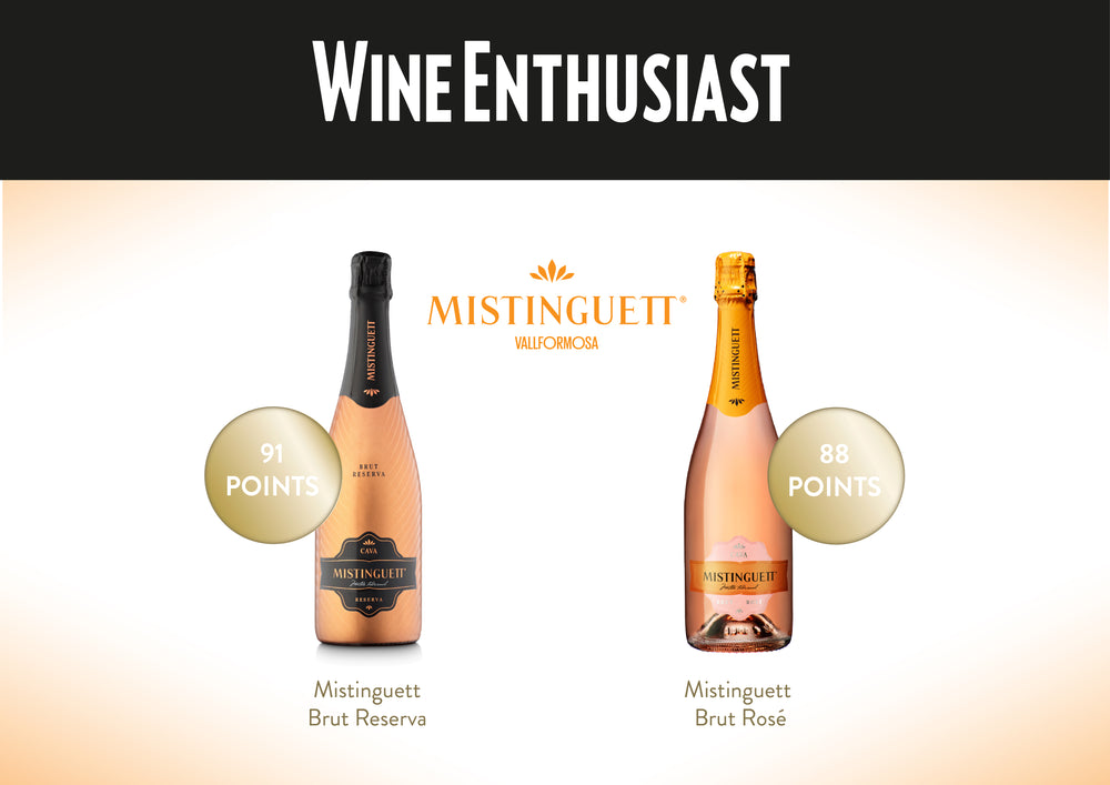 Wine Enthusiast magazines gives Mistinguett sparklings an excellent score